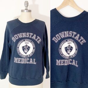 VTG 80s Downstate Medical Crewneck Sweatshirt Med